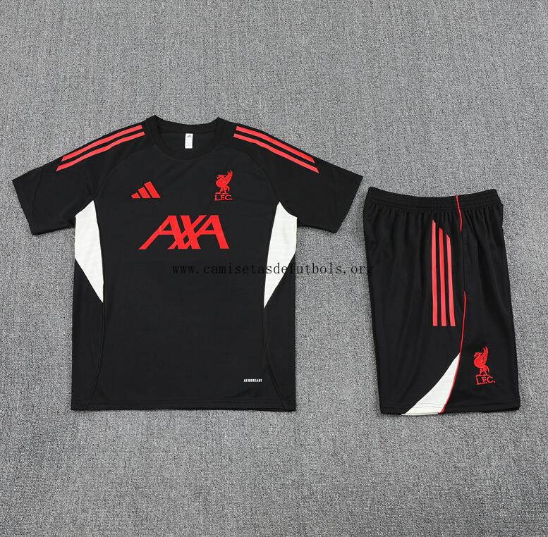 Camiseta Liverpool Pre-Match (Hombre/NiÑo) Negro 25/26 +Pantalones Cógelo este saldazo asequible