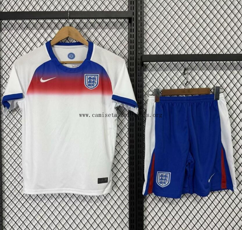 Camiseta Inglaterra Primera Equipacion 2025 Niño Descuentazo transparente