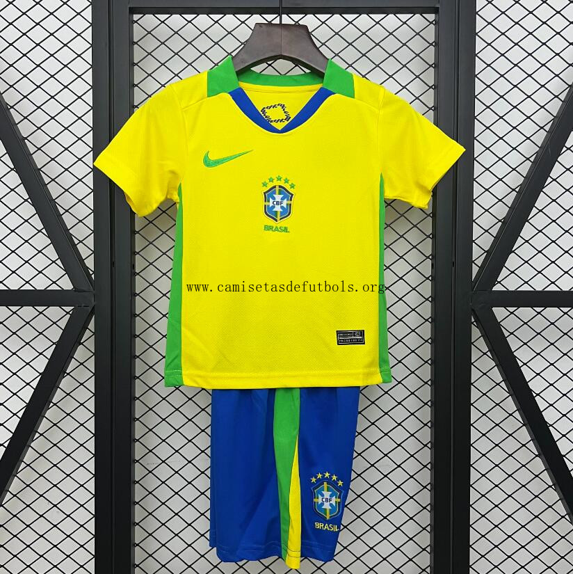 Camiseta Brasil Primera Equipación 25/26 Niño Atrapa este gangaza excelente