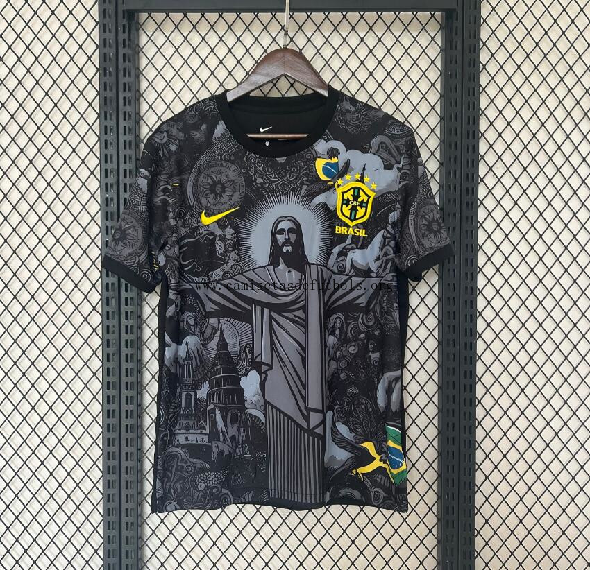 Camiseta Brasil Edición Especial Negro 24/25 ¡¡Menudo/a chollo, aprovéchala ya!