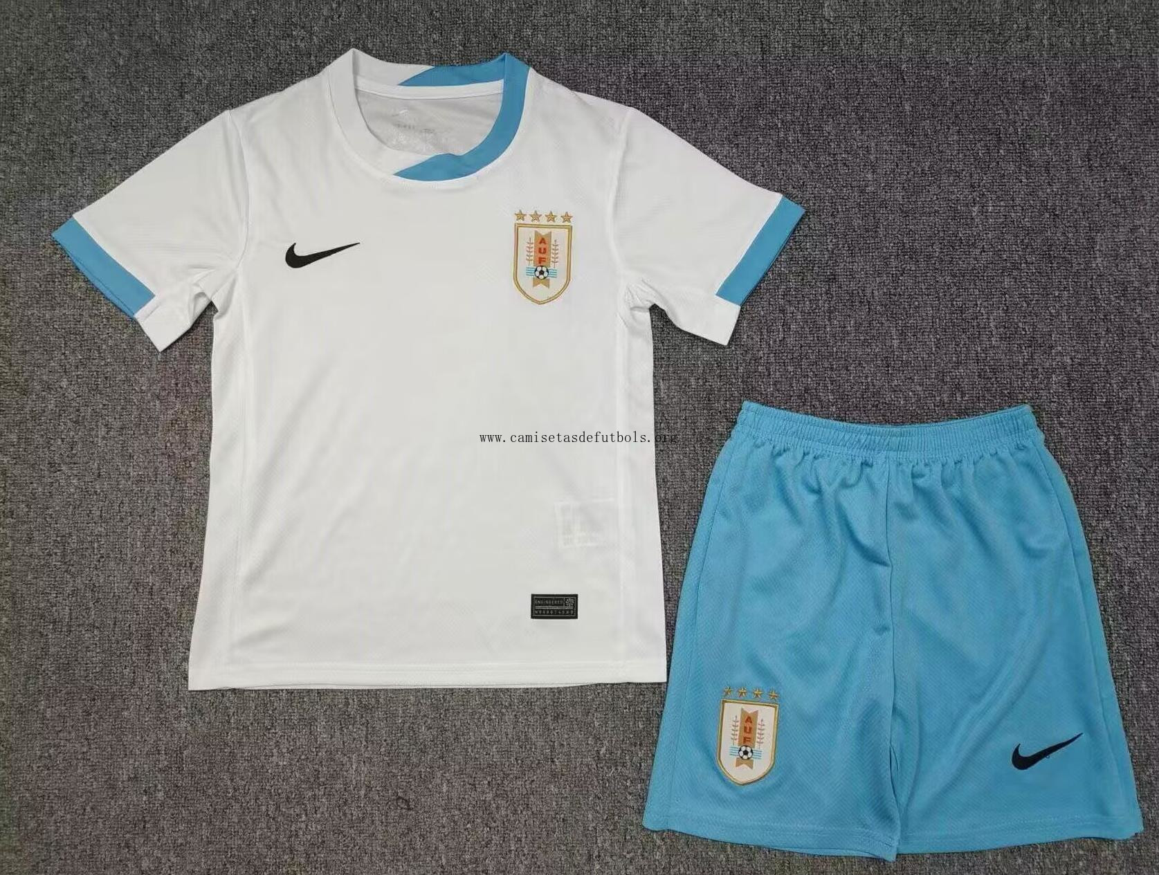 Camiseta Uruguay Segunda Equipación 2024 Niño ¡¡Vaya preciaso, dispara!