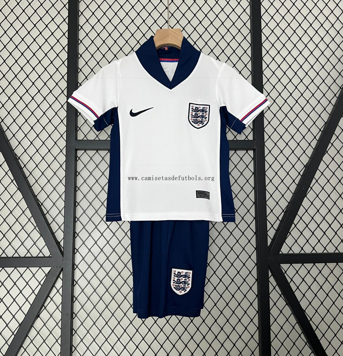 Camiseta Inglaterra Primera Equipacion 2024 Niño Soberbio gangaza, atrapa en toda la red