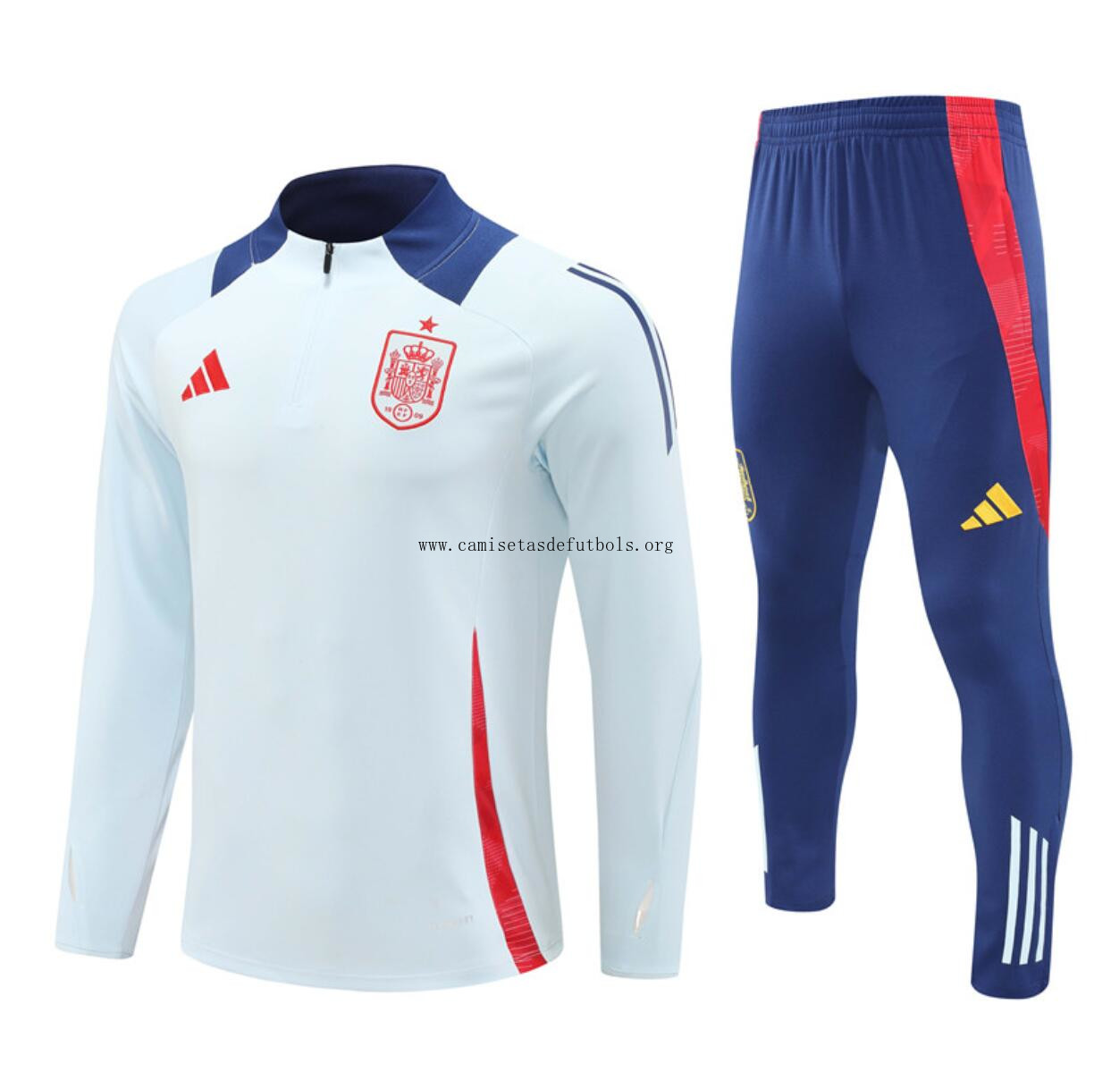 Chandals España Pre-Match (Hombre/Niño) 2024/2025 + Pantalones Bicoca fabuloso