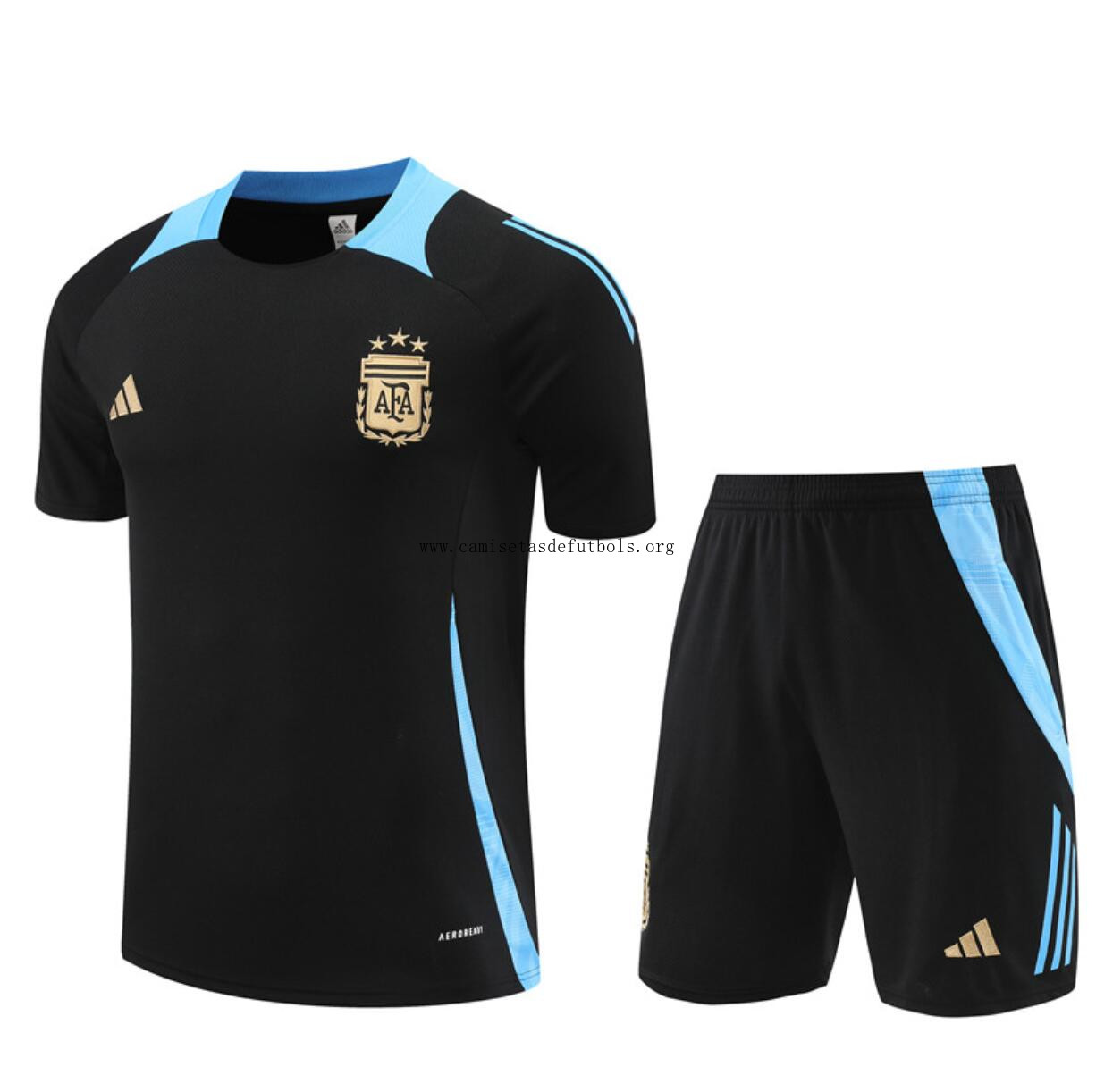 Camiseta ARGENTINA Pre-Match (Hombre/Niño) 24/25 + Pantalones Dispara sin competencia