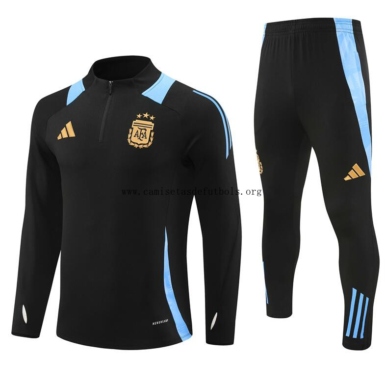 Chandal Entrenamiento Argentina (Hombre/Niño) Negro 24/25 + Pantalones ¡¡Cómo saldazo, cógelo!