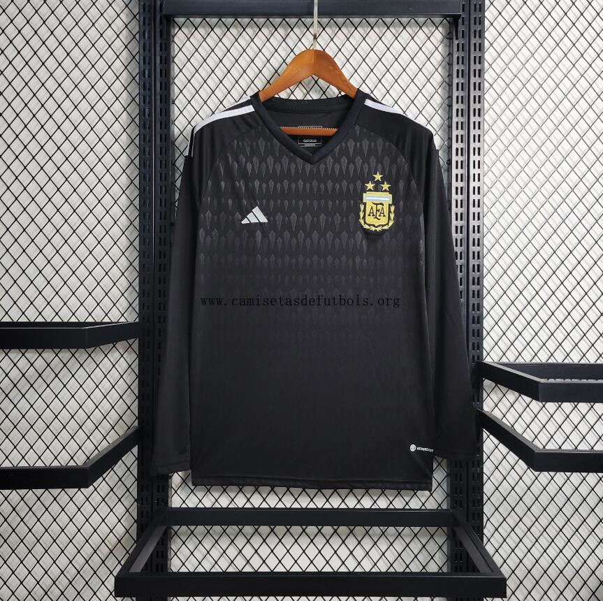 Camiseta Argentina Negro 23/24 ML Soberbio rebajón, paga menos calidad asegurada