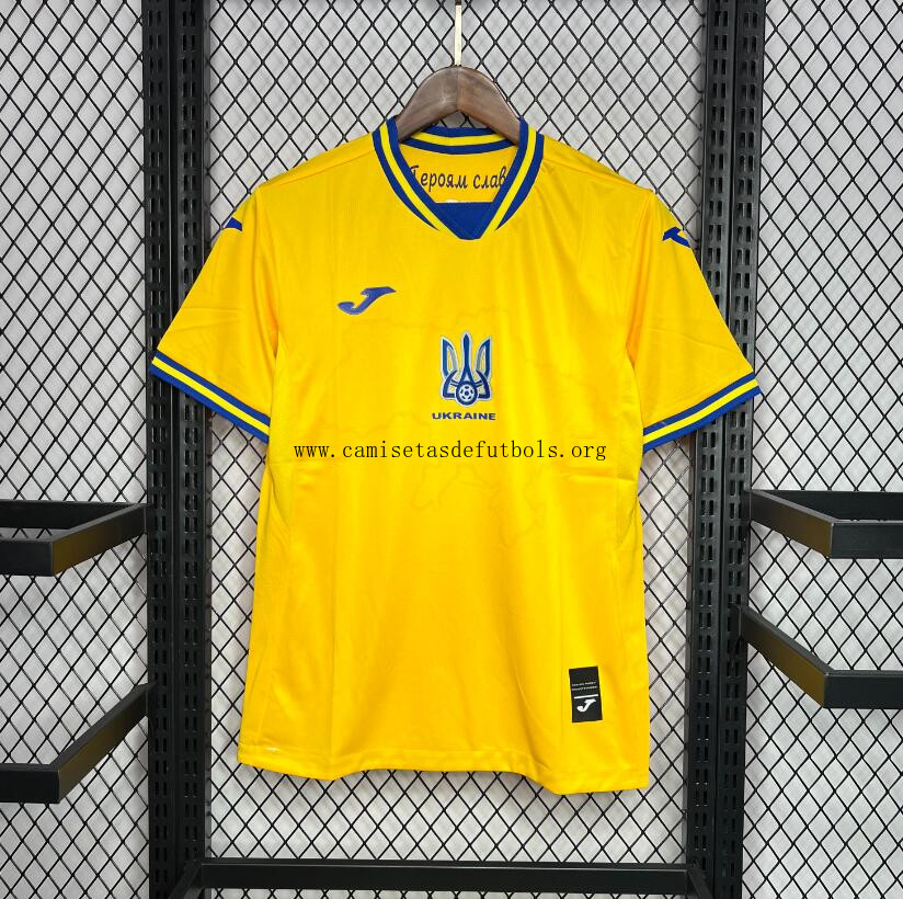 Camiseta Ukraine 1ª Equipación 24/25 Simbólico preciaco, no lo pienses en toda la red