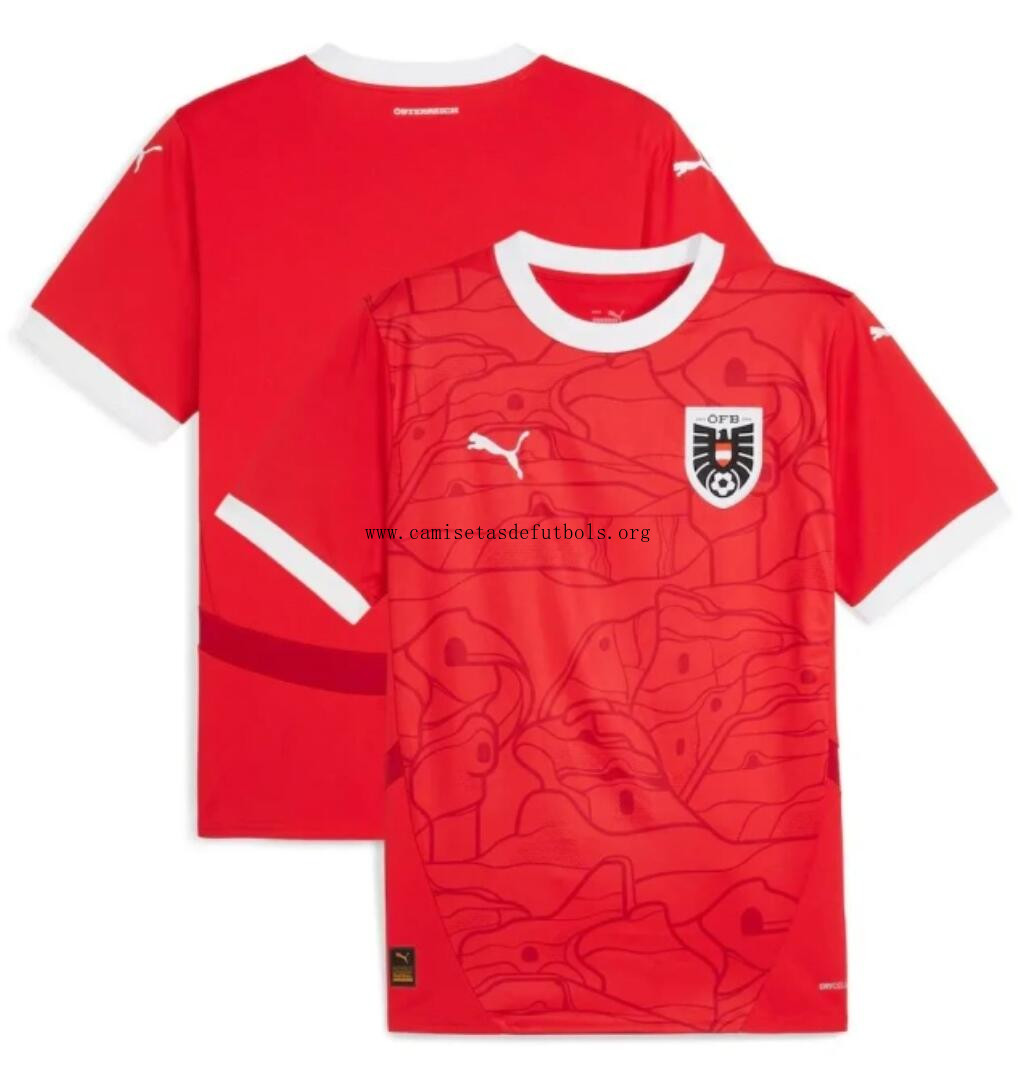 Camiseta Austria Primera Equipación 2024 Consigue este ganga inmejorable