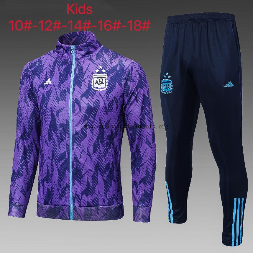 Chandal Entrenamiento Argentina 22/23 Púrpura Niño + Pantalones No lo dejes escapar este preciaco amigo