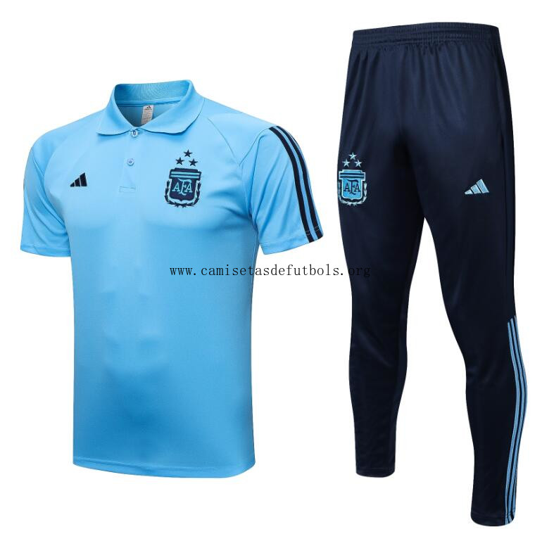 Camiseta Argentina Pre-Match 2022 3 Estrellas Azul Claro Ganga excelente hasta fin de existencias