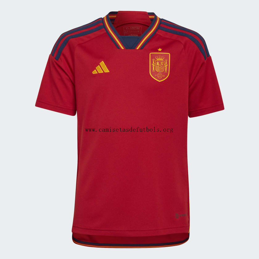 Camiseta España Primera Equipación Mundial Qatar 2022 ¡¡Ni te imaginas ganga, no lo pienses!