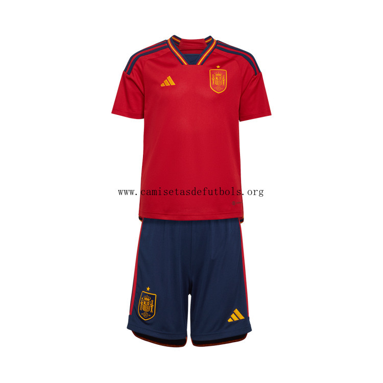 Conjunto España Primera Equipación Mundial Qatar 2022 Niño Oferta fantástico