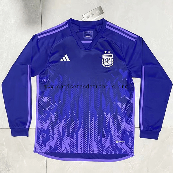 Camiseta Argentina Segunda Equipación Mundial Qatar 2022 ML Llévatelo este saldo estupendo