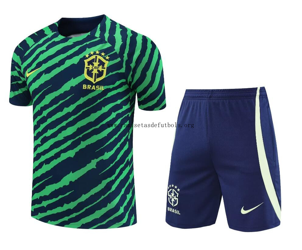 Camiseta Brasil FC Pre-Match Kit Verde 23/24 + Pantalones Preciaco, activa