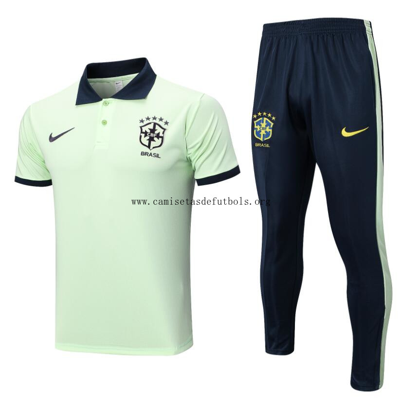 Polo Brasil Pre-Match 2023/2024 Verde ¡¡Cómo oportunidad, pide ahora!