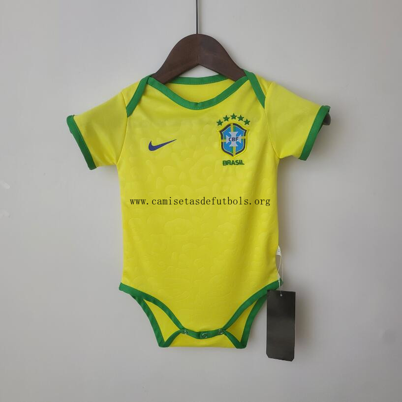 Miniconjunto Baby Primera Equipación BRASIL 2022 ¡¡Qué precio, aprovéchala ya!