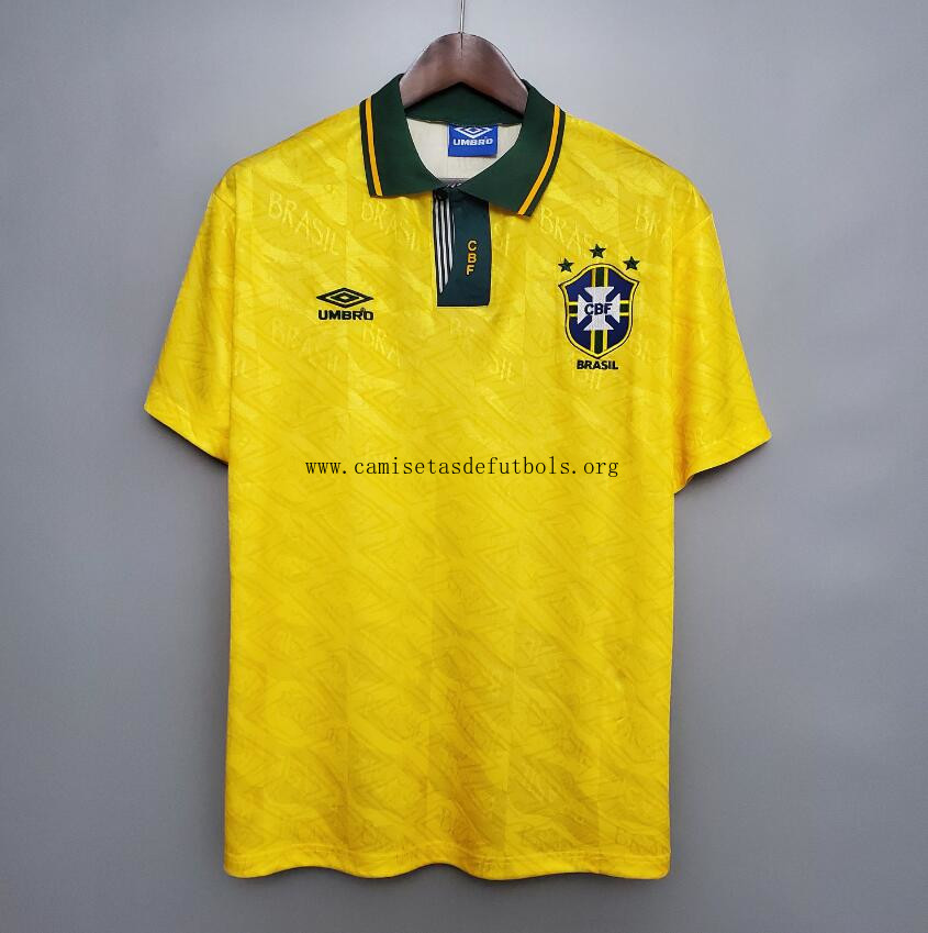 Camiseta Retro BRASIL Primera Equipación 91/93 Chollo humilde más barato que nunca