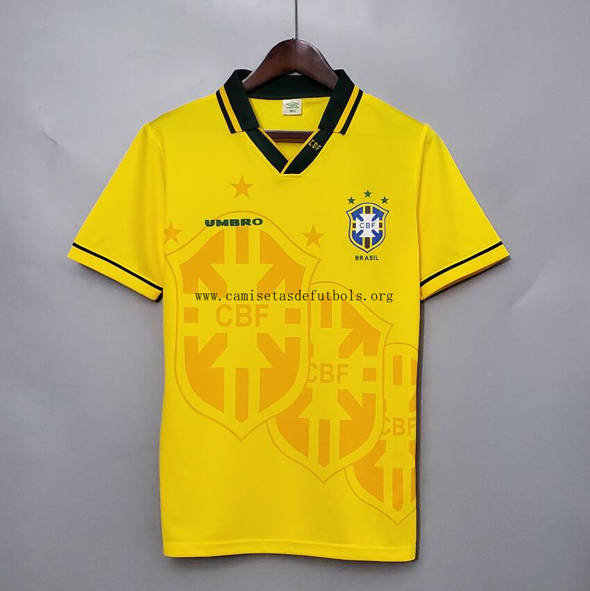 Camiseta Retro BRASIL Primera Equipación 93/94 Descuento fabuloso más barato que nunca