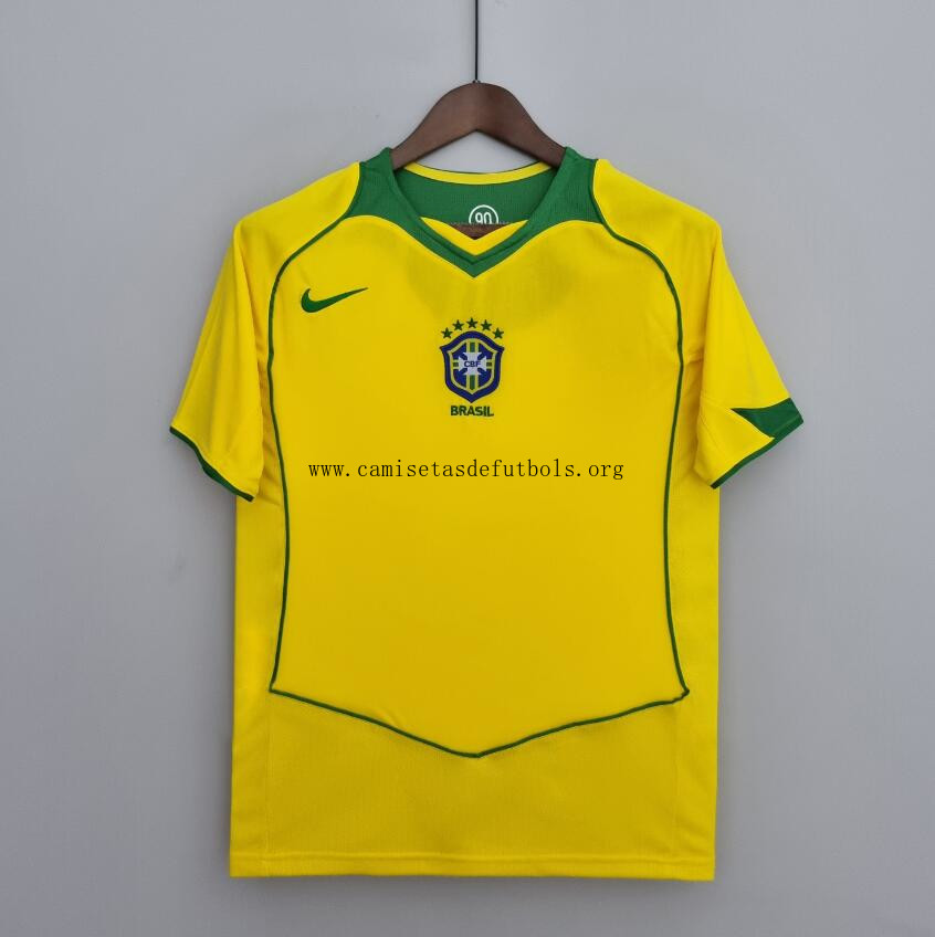 Camiseta Retro BRASIL Primera Equipación 2004/06 Preciaco genial de fábrica