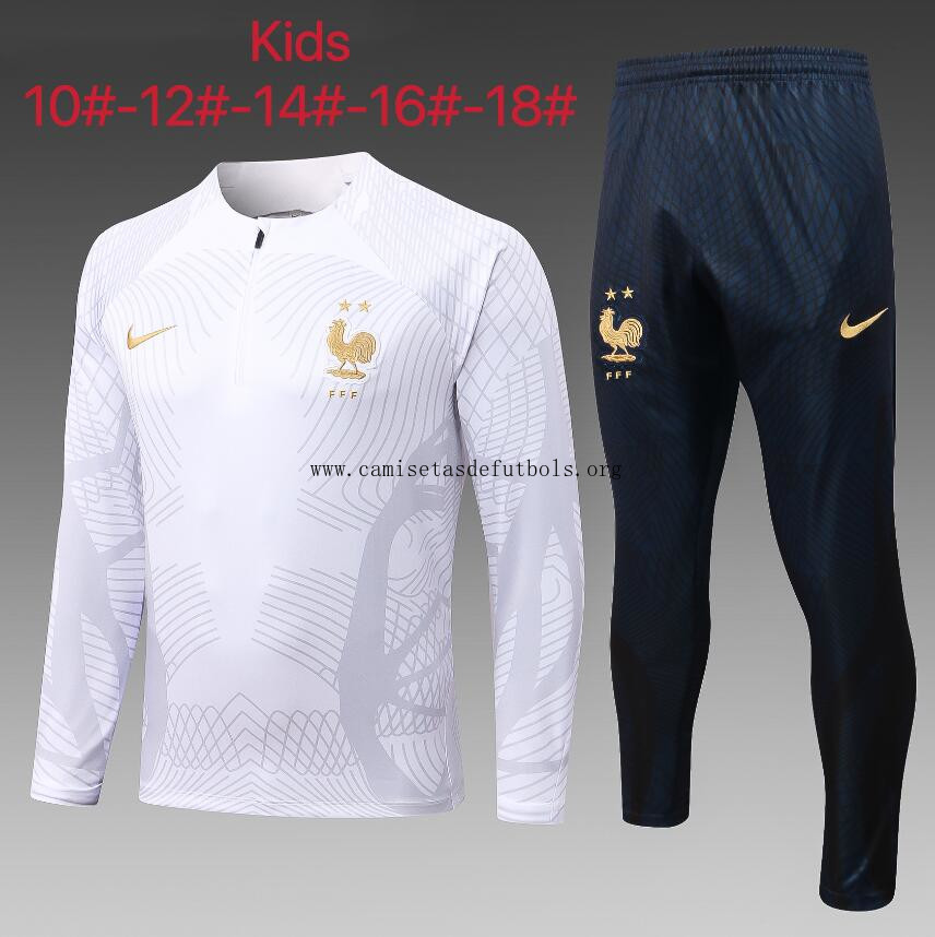 Chandal Entrenamiento Francia 22-23 Niño + Pantalones ¡¡Cómo regalado oportunidad de outlet!