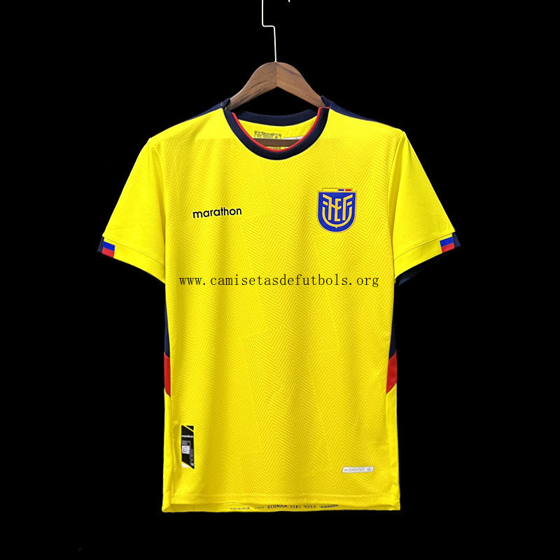Camiseta ECUADOR Primera Equipación Mundial Qatar 2022 Liquidación alucinante sin intermediarios