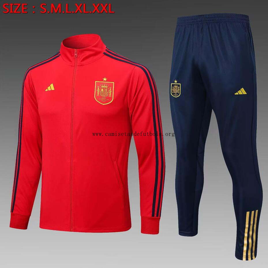 Chandal Entrenamiento Fc España Rojo 2023 Rebaja amigo de la temporada