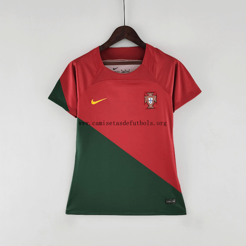 Camiseta Portugal Primera Equipación 2022 Mujer ¡¡Qué magnífico ofertón más barato que nunca!