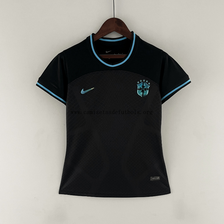 Camiseta Brasil Concepto 2022 Negro Mujer Preciaco, dispara