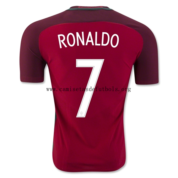 CAMISETA Portugal 2016 RONALDO PRIMERA EQUIPACIÓN Descuentazo asequible de derribo