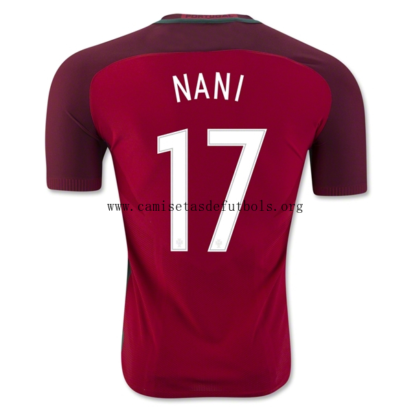 CAMISETA Portugal 2016 NANI Authentic PRIMERA EQUIPACIÓN Rebajón portentoso solo hoy