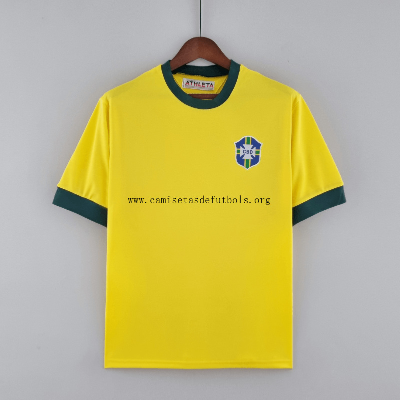 Camiseta Retro Brasil Primera Equipación 1970 Ganga genial