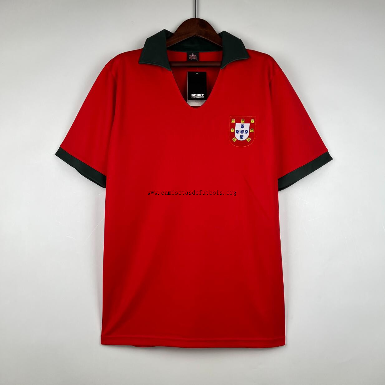 Camiseta Retro Portugal Primera Equipación 1972 Económico saldo, reserva por tiempo limitado