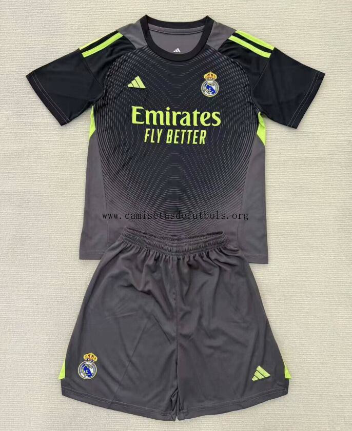Camiseta Real Madrid Portero (Hombre/Niño) Negro 2025/2026 Activa este ofertón milagroso