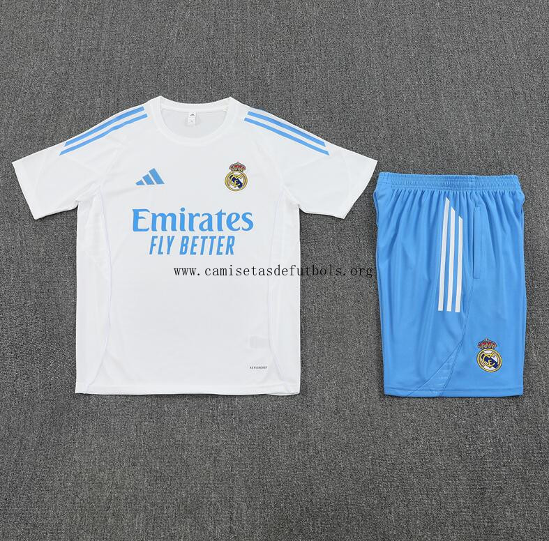 Camiseta Real Madrid (Hombre/Niño) Blanco 25/26 + Pantalones Fabuloso gangaza, aprovéchala ya calidad asegurada