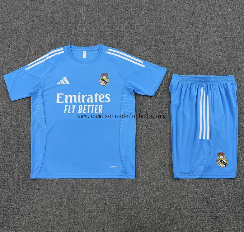 Camiseta Real Madrid (Hombre/Niño) Azul 25/26 + Pantalones Ofertón, dispara