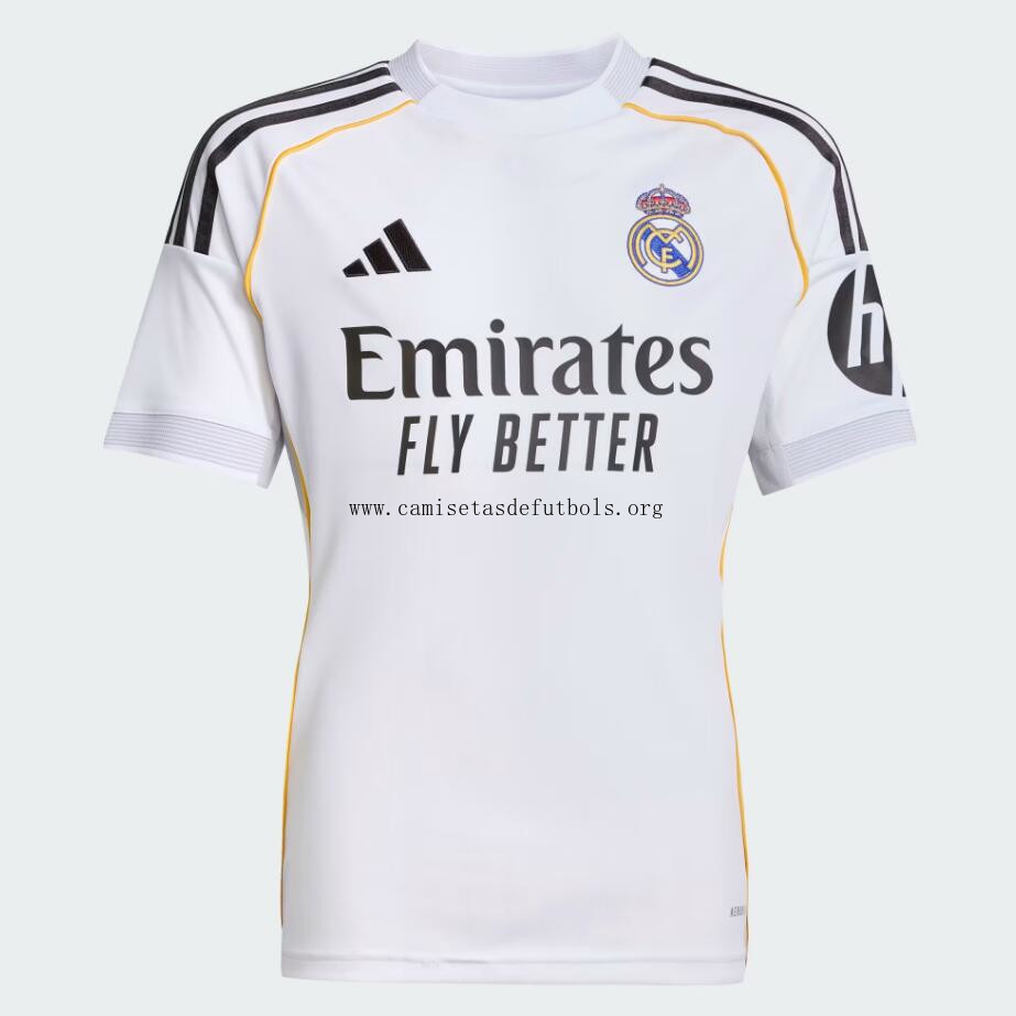 Camiseta Real Madrid 1ª Equipación 25/26 Niño Razonable rebajón, llévatelo como nunca