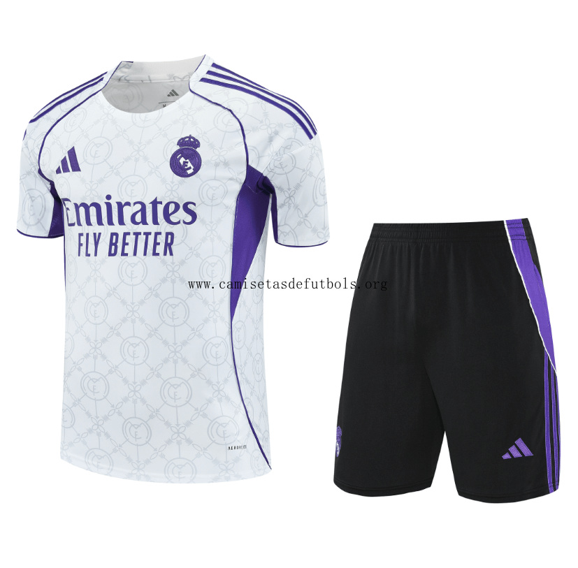 Camiseta Real Madrid Pre-Match Blanco 25/26 + Pantalones ¡¡Vaya gangaza, agarra!