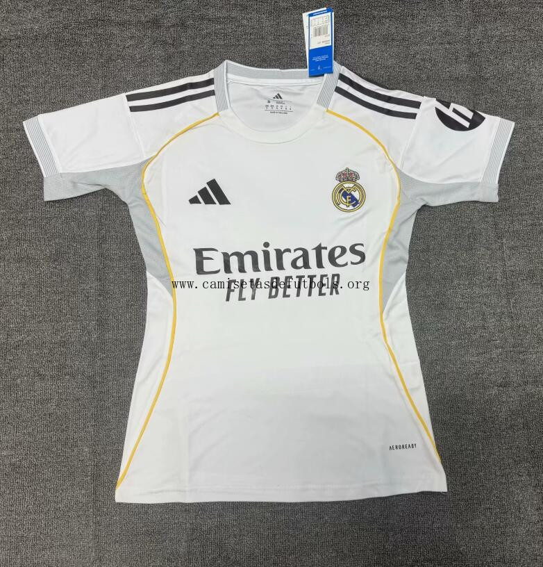 Camiseta Real Madrid Primera Equipación 25/26 Mujer ¡¡Ni te imaginas espectacular oferta de fábrica!