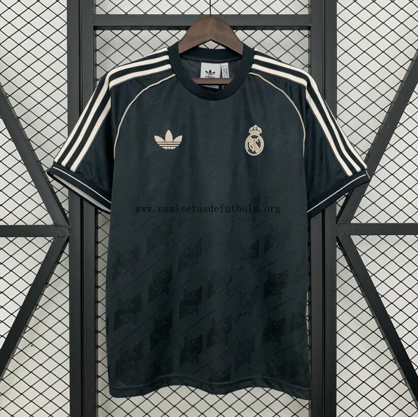 Camiseta Real Madrid Cotton Negro 25/26 Oportunidad genial más barato que nunca