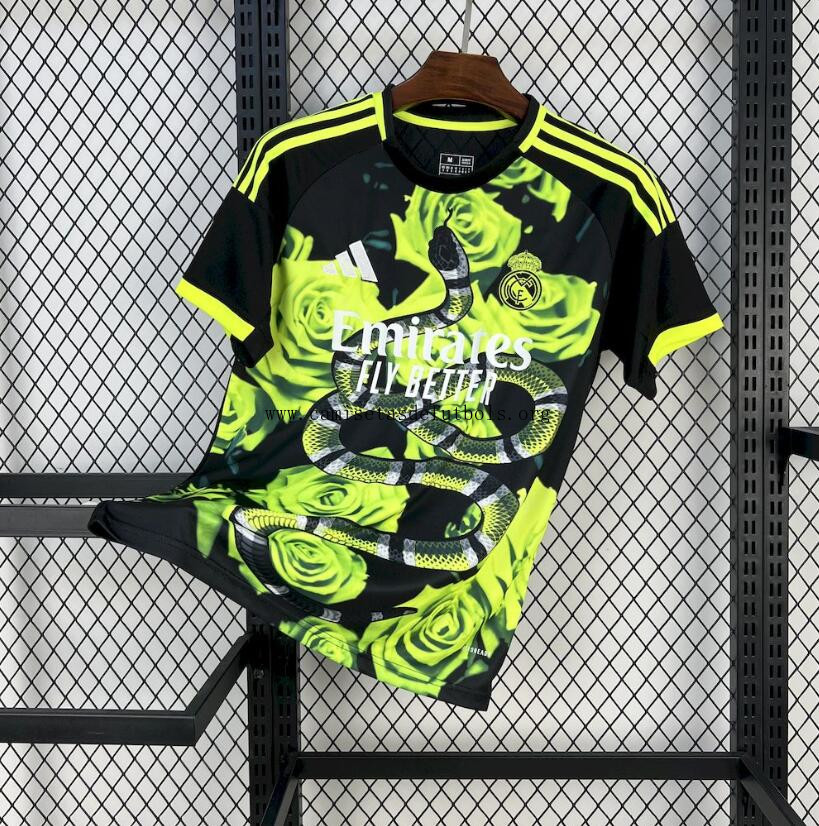 Camiseta Real Madrid Rosa Verde 25/26 Aprovéchala ya hasta fin de existencias