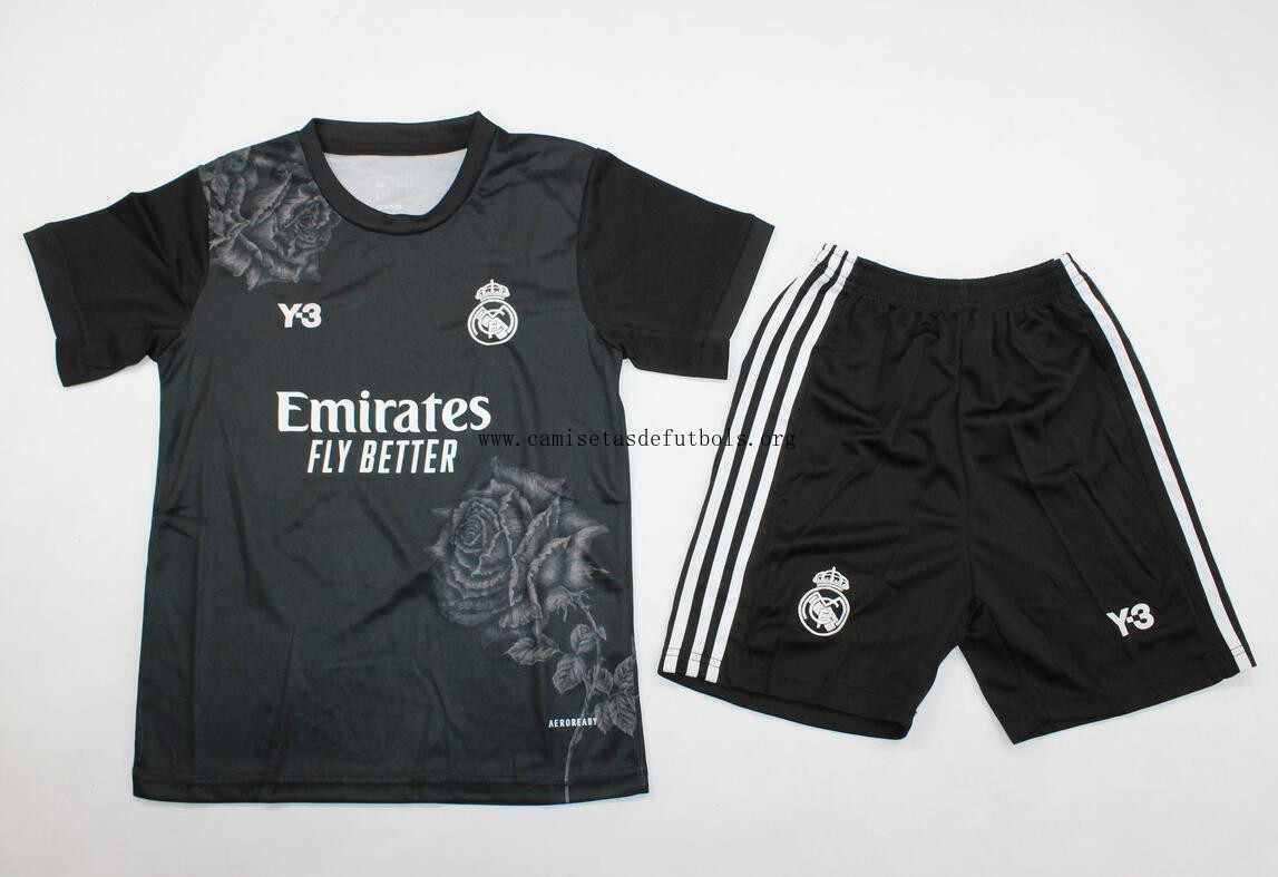 Camiseta Real Madrid Edición Especial Y-3 Negro 24/25 Niño Chollo rebajado