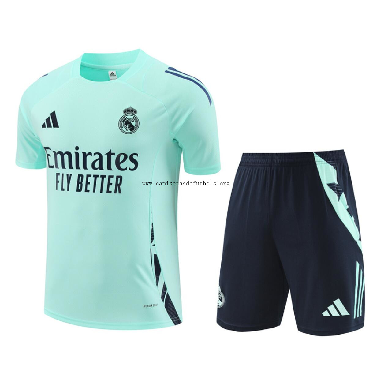 Camiseta Real Madrid Pre-Match 24/25 AZUL (Hombre/Niño) + Pantalones Activa este oferta bestia
