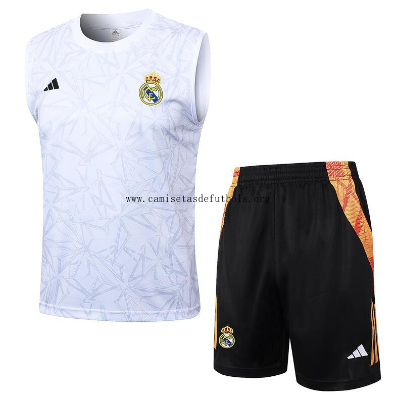 Camiseta Sin Mangas Real Madrid CF Pre-Match 2024 + Pantalones Chollazo regalado en todo el mercado