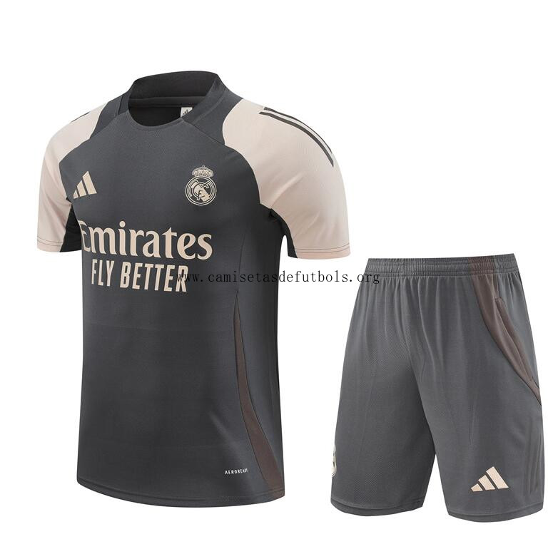 Camiseta Real Madrid (Hombre/Niño) Pre-Match 24/25 + Pantalones Date prisa en toda la red