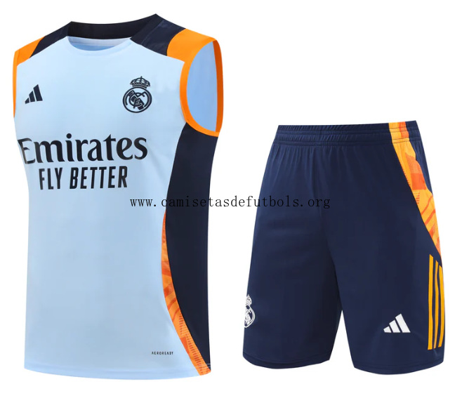 Camiseta Sin Mangas Real Madrid CF Pre-Match 2025 + Pantalones ¡¡Ni te imaginas inmejorable preciaco de colección!
