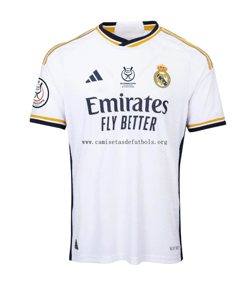 Camiseta Super Copa Real Madrid Primera Equipación 2023/24 No lo dejes escapar más barato que nunca