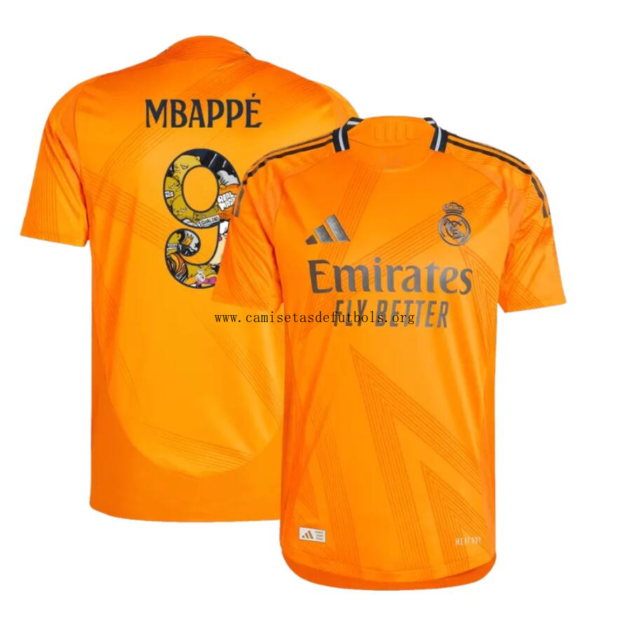 Camiseta Real Madrid 2ª Equipación 24/25 MBAPPÉ #9 Bear Champ Font ¡¡Cómo saldo, aprovéchalo!