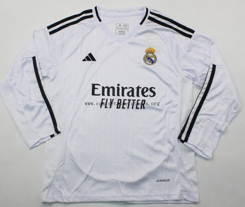 Camiseta Real Madrid Primera Equipación 24/25 ML Niño Descuentazo estupendo