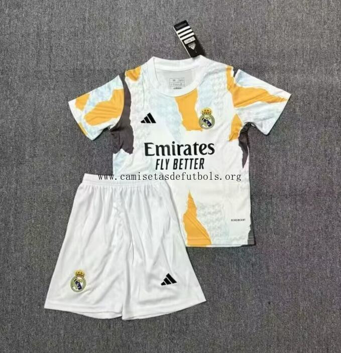 Camiseta Real Madrid Pre-Match Niño 2024/25 Gangaza brutal