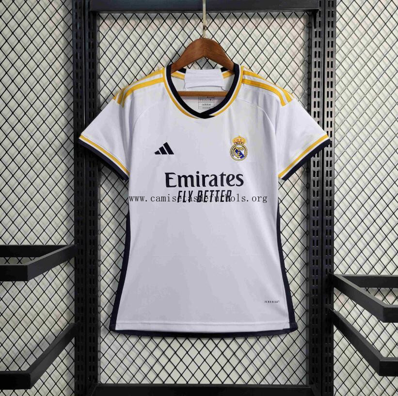 Camiseta Real Madrid 1ª Equipación 23/24 Mujer Hazte con él más barato que nunca